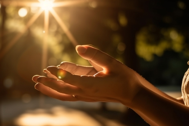 manos unidas dispuestas en oración
